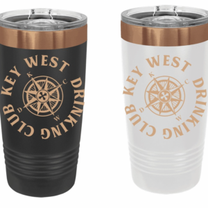 Personalized Drinking Club 20oz Gold Tumbler